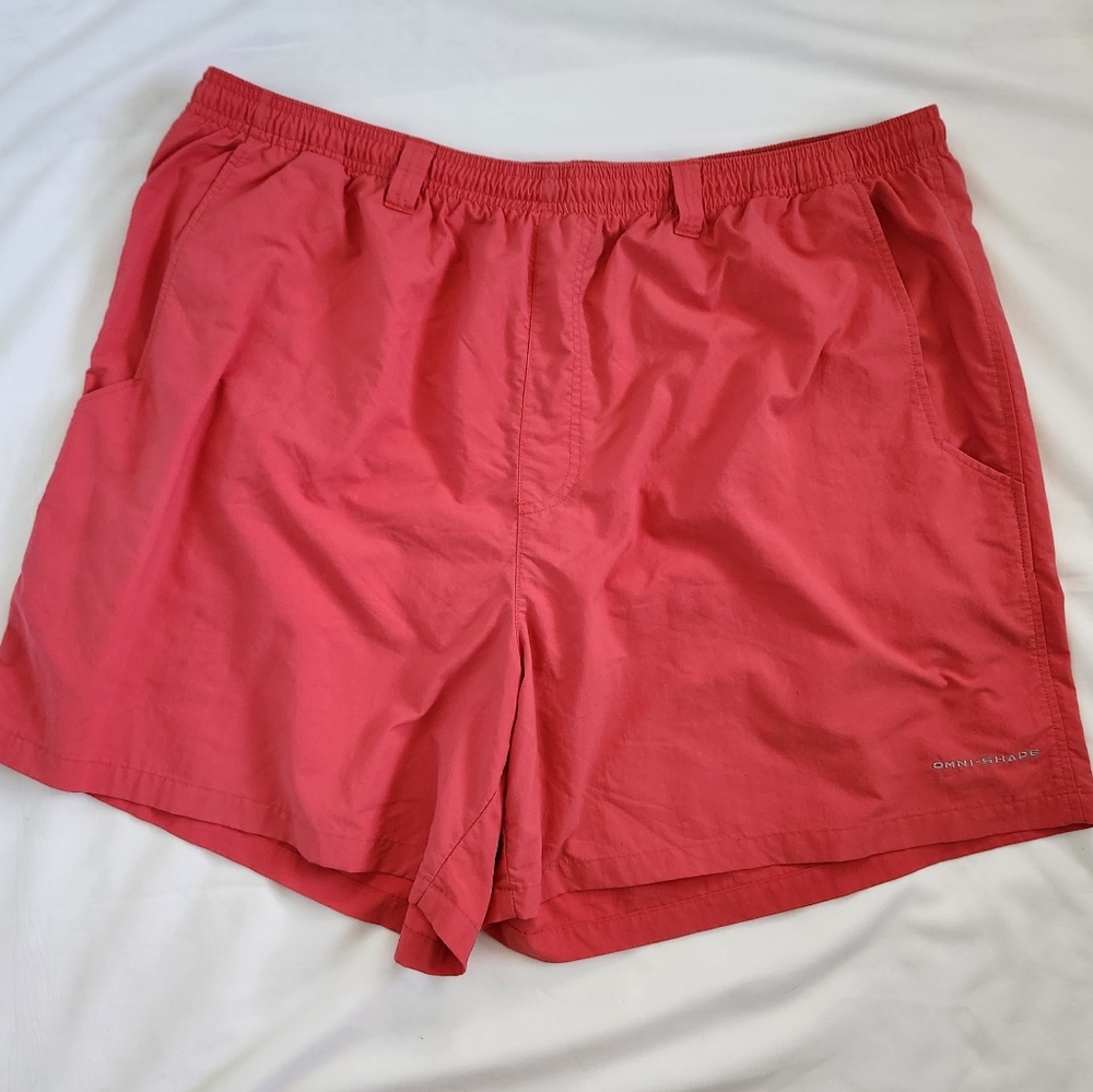 Columbia PFG Men's Omni-shade Coral Swim Swimsuit Trunks Summer Beach Suit XXL